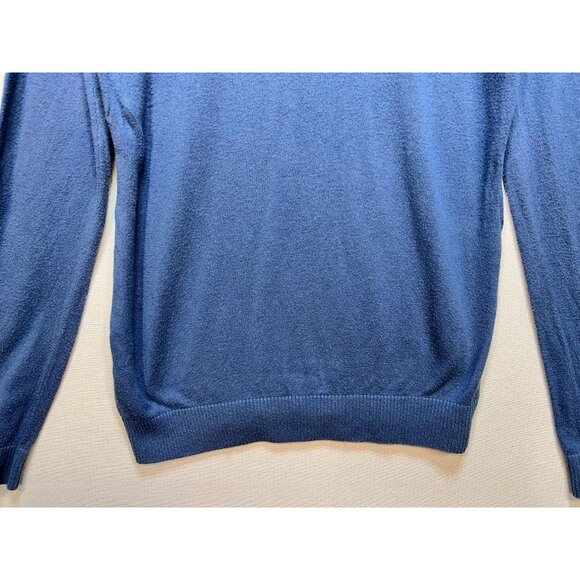 Hollister Mens V-Neck Sweater Medium Blue Knit Pullover Long Sleeve Casual - Picture 13 of 13